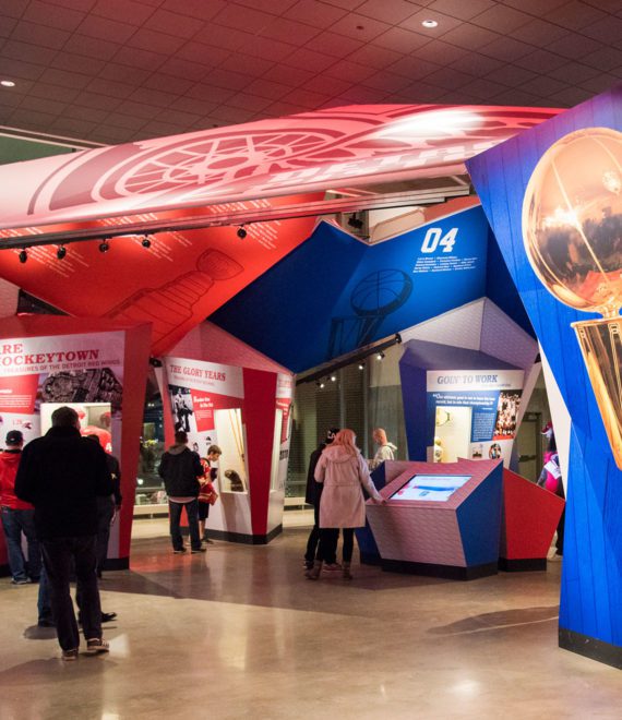 Detroit Red Wings and Pistons: Exhibit Design